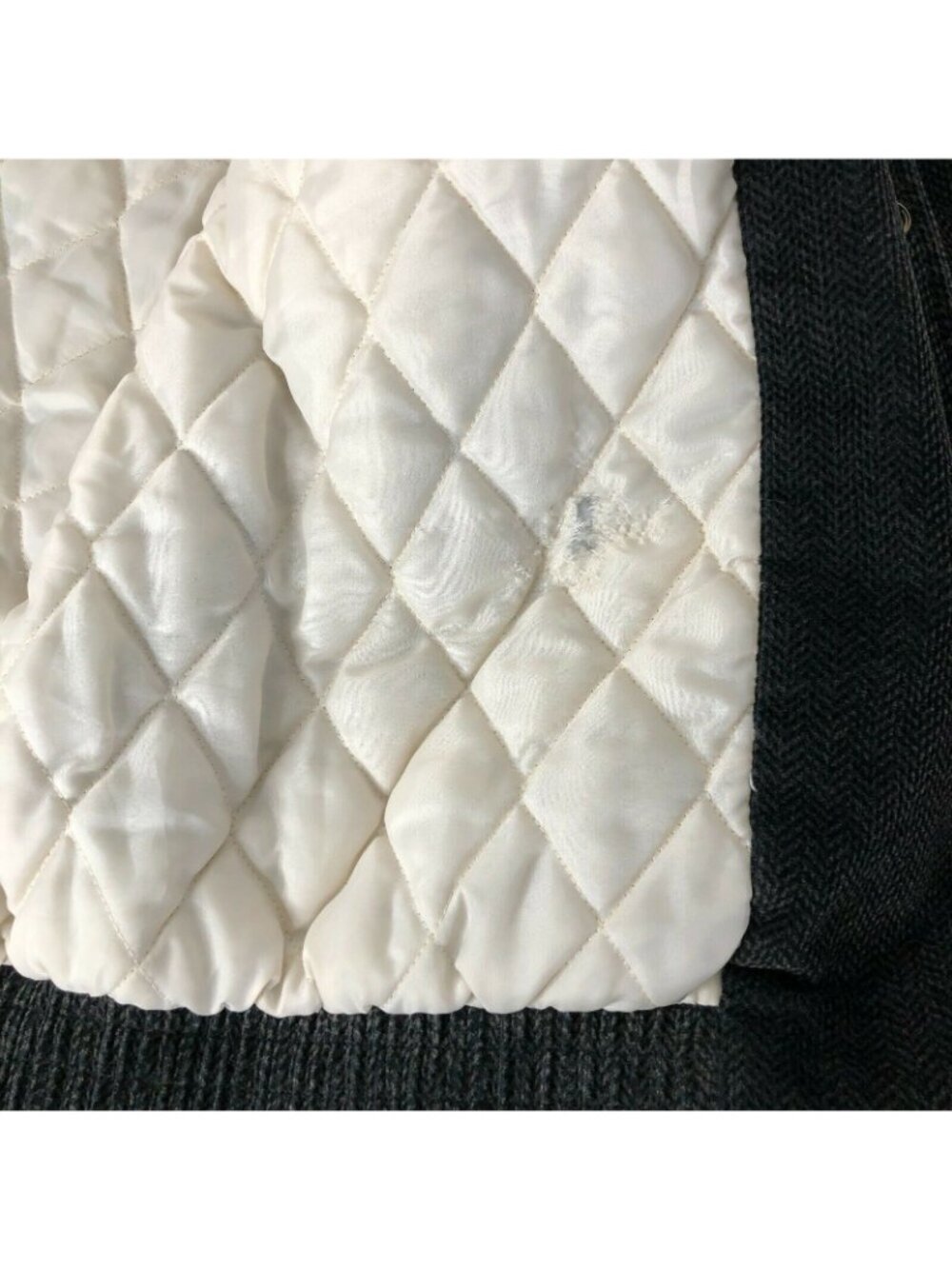 Avid Jacket Mens XL Coat Brown Bomber Tweed Combed Cotton Quilted Lining Vintage - Picture 7 of 13